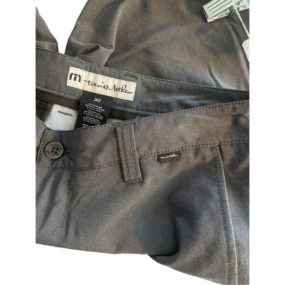 Travis Mathew Mens Gray Flat Front Stretch Golf Bermuda Shorts Size 30 - Picture 10 of 11